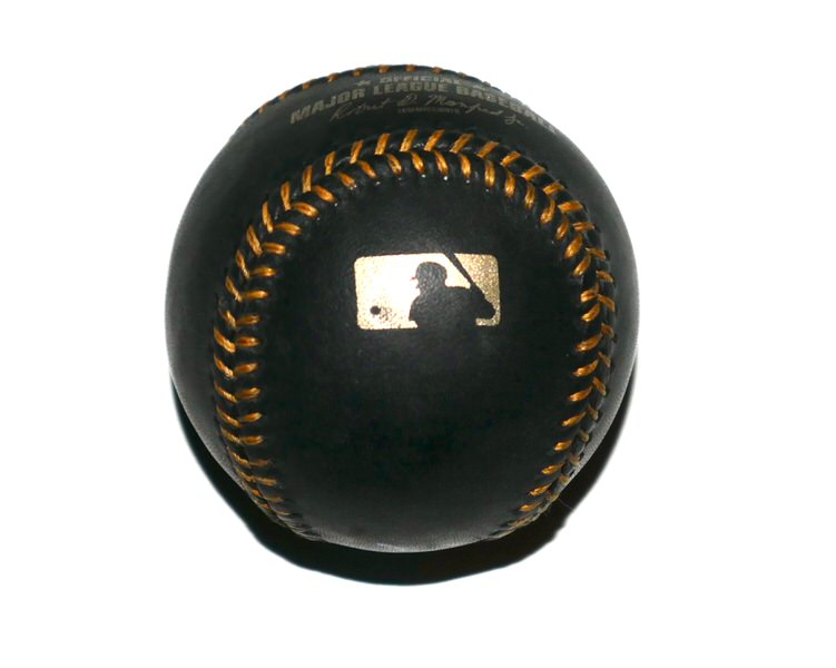 Moisés Ballesteros Chicago Cubs Signed Rawlings OML Black Leather Baseball - Beckett Witnessed