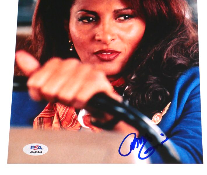 Pam Grier Signed Jackie Brown 8x10 Photo Autograph PSA DNA Certified