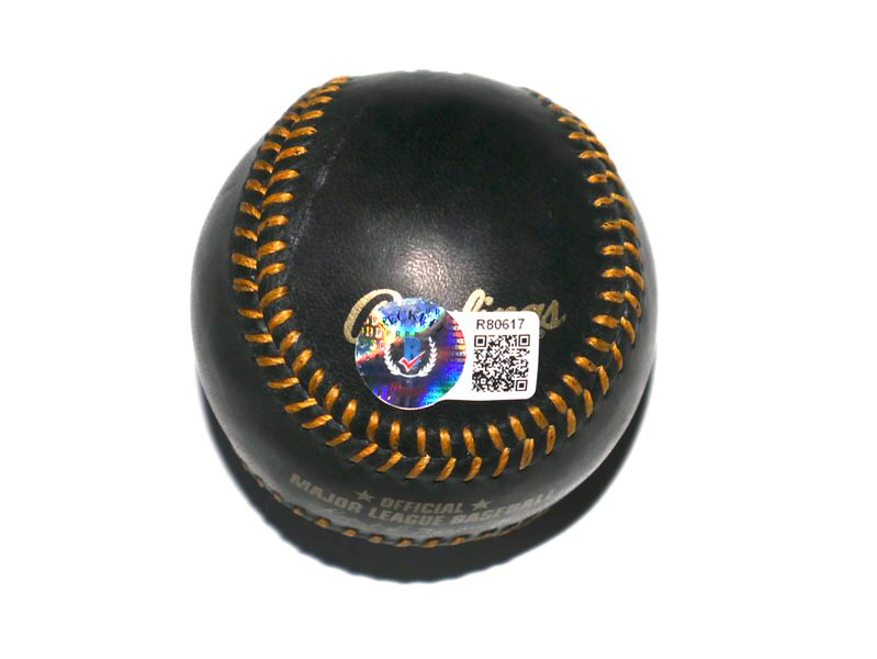 Tink Hence St Louis Cardinals Signed Rawlings Official Black Leather Major League Baseball - Beckett