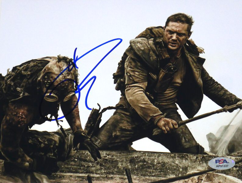 Tom Hardy Signed Max Rockatansky Mad Max Fury Road 8x10 Photo PSA
