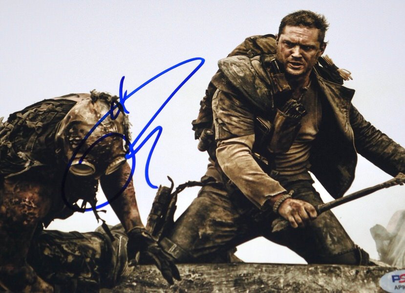 Tom Hardy Signed Max Rockatansky Mad Max Fury Road 8x10 Photo PSA