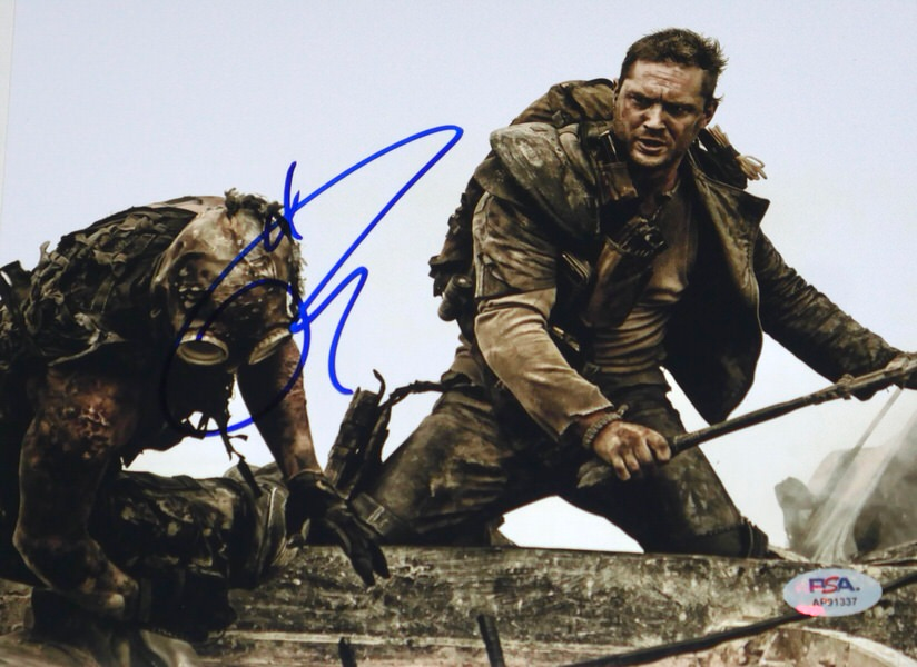 Tom Hardy Signed Max Rockatansky Mad Max Fury Road 8x10 Photo PSA