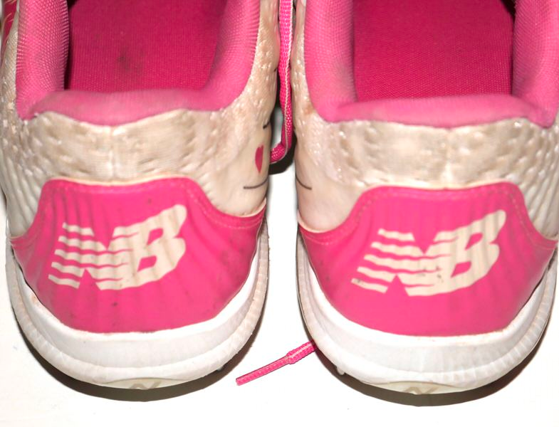 Adam Zebrowski 2026 Gwinnett Stripers Game Worn & Signed New Balance FuelCell Mother's Day Limited Edition Baseball Cleats
