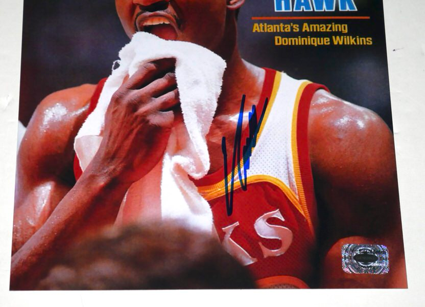 Autographed Dominique Wilkins Atlanta Hawks Sports Illustrated Cover 8x10 Photo