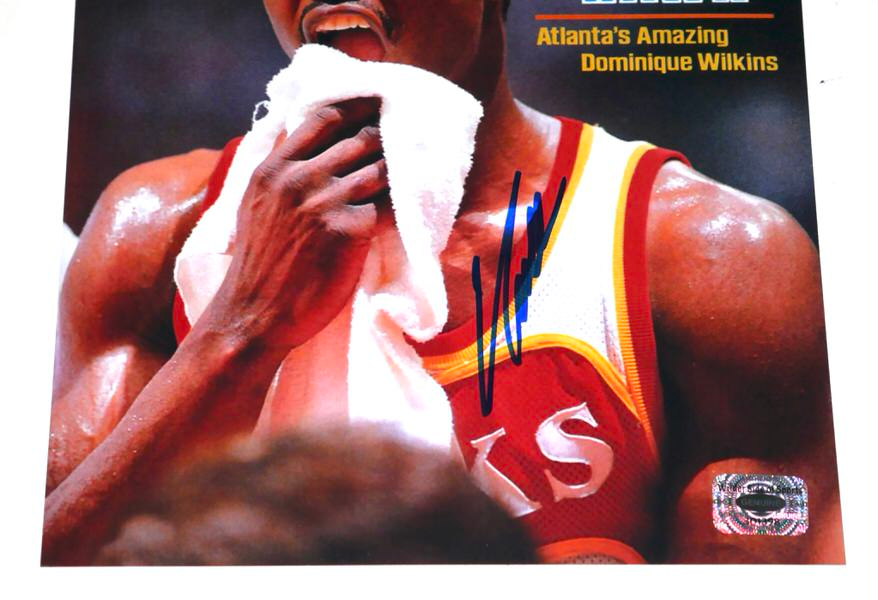 Autographed Dominique Wilkins Atlanta Hawks Sports Illustrated Cover 8x10 Photo