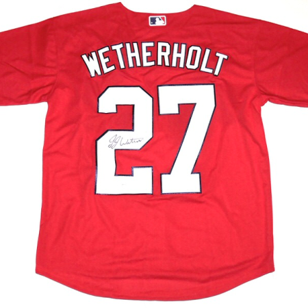 JJ Wetherholt Signed St Louis Cardinals Nike Authentic Jersey (JSA)