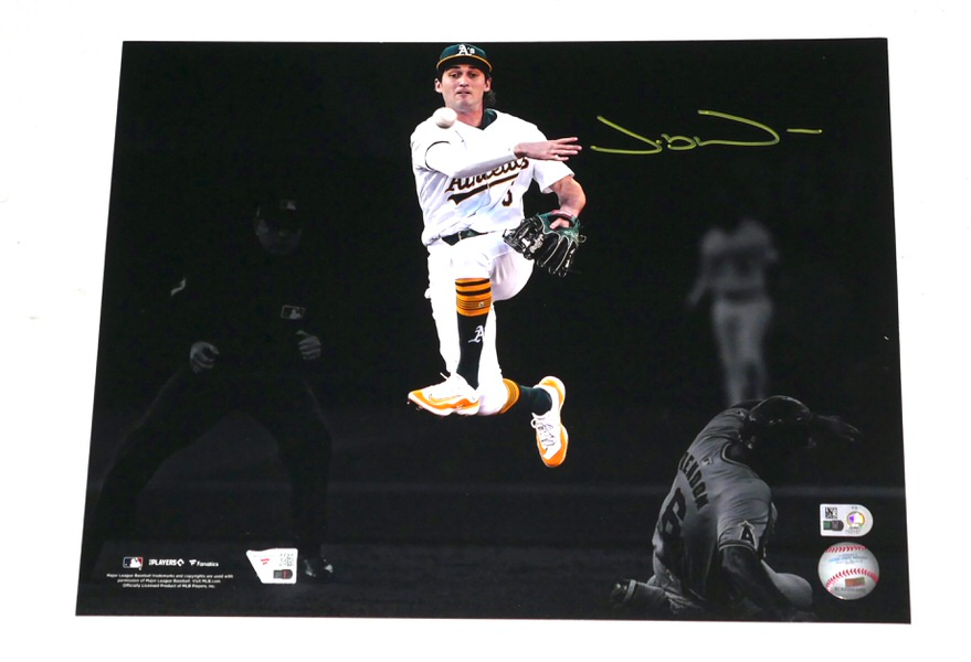 Jacob Wilson Signed Oakland Athletics 11x14 Photo (MLB & Fanatics) with Toploader!