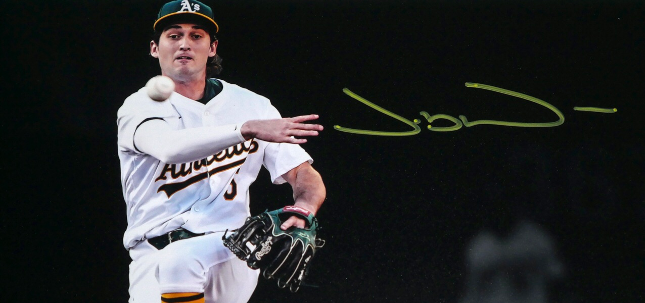 Jacob Wilson Signed Oakland Athletics 11x14 Photo (MLB & Fanatics) Comes in Toploader!
