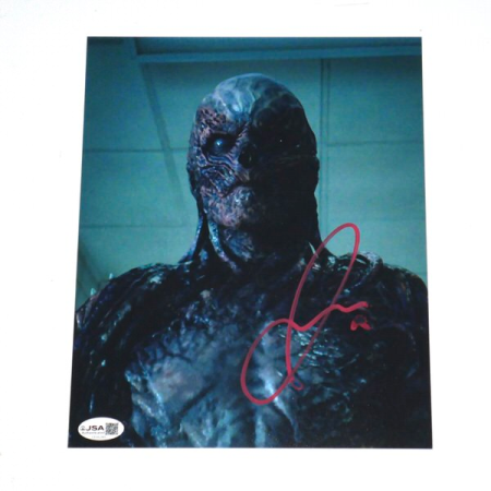 Jamie Campbell Bower Signed 8x10 Stranger Things Vecna Photo (JSA COA)