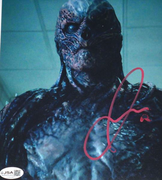 Jamie Campbell Bower Signed 8x10 Stranger Things Vecna Photo (JSA COA)