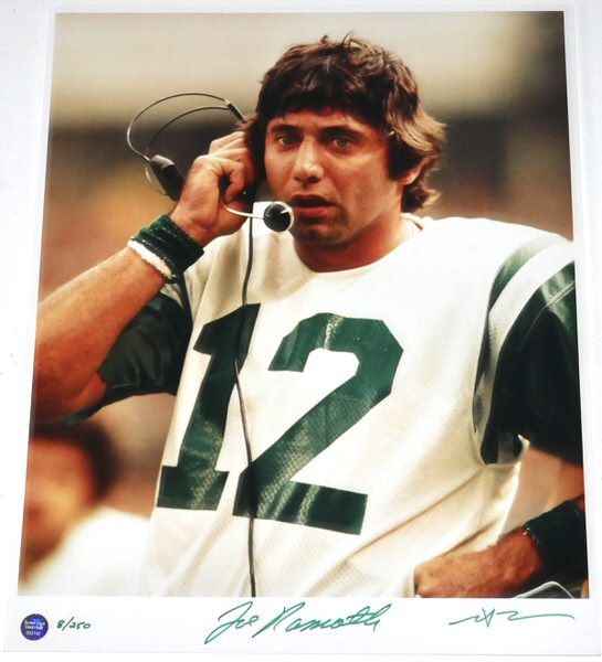 Joe Namath Signed Neil Leifer New York Jets 16x20 Photo – Limited Edition 8 of 250 Superstar Greetings COA