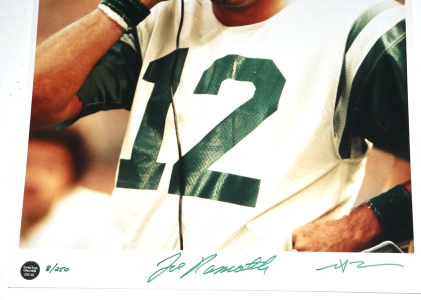 Joe Namath Signed Neil Leifer New York Jets 16x20 Photo – Limited Edition #8/250 (Superstar Greetings COA)