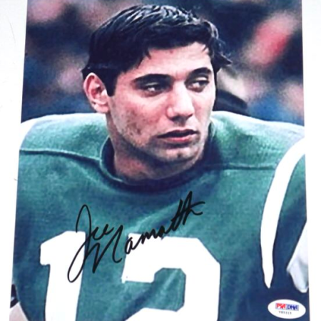 Joe Namath Signed New York Jets Photo | Autographed 8x10 PSA/DNA COA