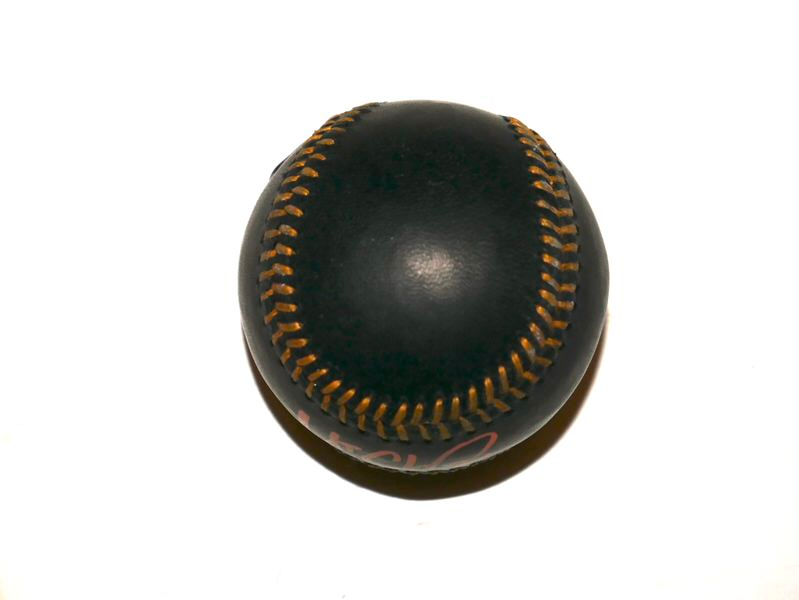 Matt Chapman San Francisco Giants Signed Rawlings OML Black Leather Baseball - Beckett Witnessed