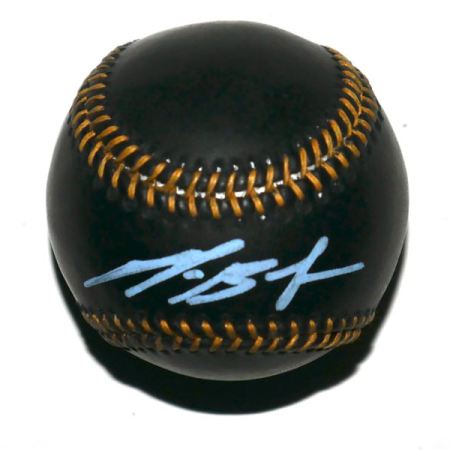 Michael Busch Chicago Cubs Signed Rawlings Official Major League Black Leather Baseball - Beckett Witnessed
