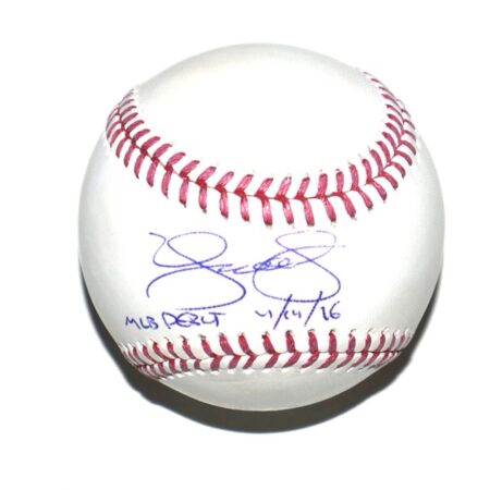 Noah Schultz Autographed Rawlings Official MLB Baseball – Inscribed "MLB Debut 4/14/26" (Beckett WITNESSED)