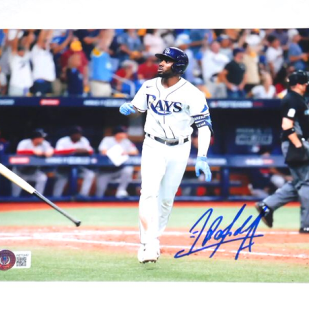 Randy Arozarena Tampa Bay Rays Signed Bat Flip 8 x 10 Photo - Beckett Witnessed