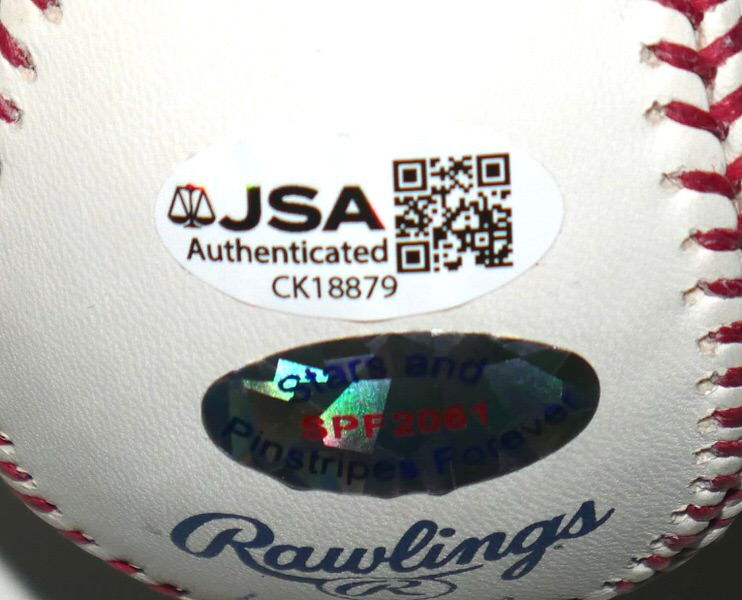 Ron Guidry Signed Rawlings New York Yankees 100th Anniversary Logo Baseball (Limited Edition #112/149) - JSA Authenticated