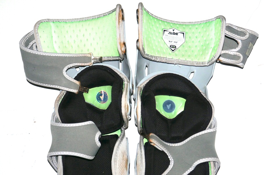 Tyler Tolve 2026 Columbus Clingstones Game Worn & Signed Gray All-Star Leg Guards