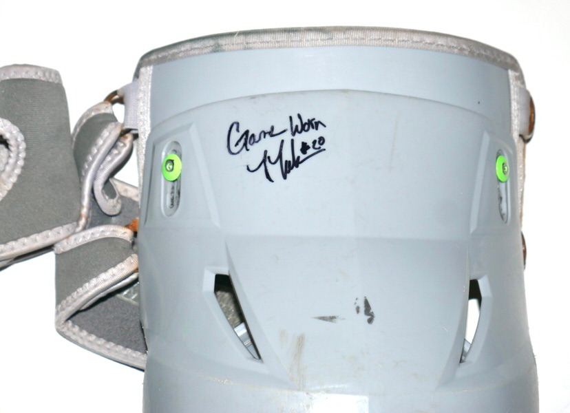 Tyler Tolve 2026 Columbus Clingstones Game Worn & Signed Gray All-Star Leg Guards