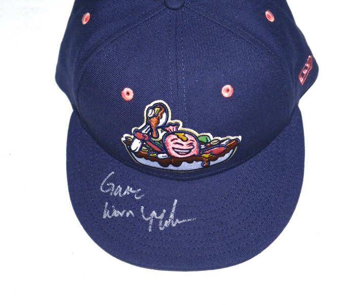 Tyler Tolve 2026 Game Worn & Signed Official Columbus Clingstones Scrambled Dogs New Era 59FIFTY Hat