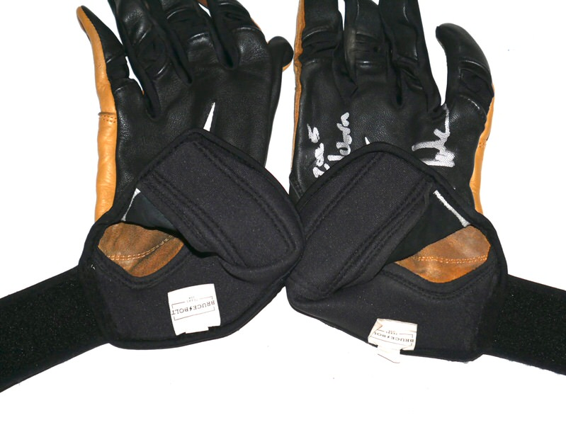 Tyler Tolve Rome Emperors Game Worn & Signed Bruce Bolt Batting Gloves