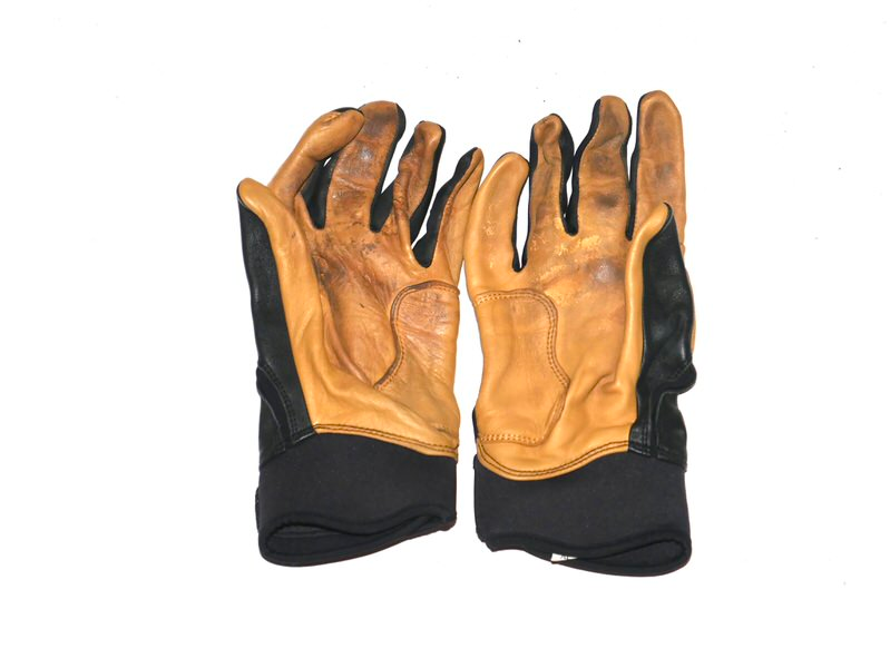 Tyler Tolve Rome Emperors Game Worn & Signed Bruce Bolt Batting Gloves