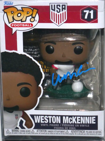 Weston McKennie Signed Team USA #71 Funko Pop! Vinyl Figure - JSA COA