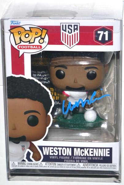 Weston McKennie Signed Team USA #71 Funko Pop! Vinyl Figure - JSA COA