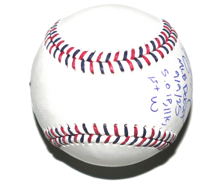 Connelly Early Signed LE OML Boston Red Sox Logo Baseball Inscribed MLB Debut 9 9 25 5.0 IP, 11K, 1st W MLB & Fanatics