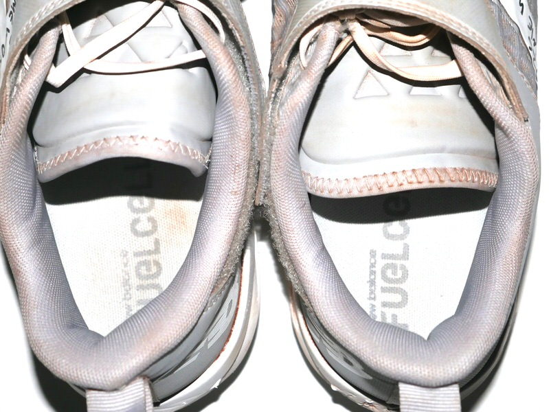 Indigo Diaz 2026 Amarillo Sod Poodles Game Worn & Signed Grey & White New Balance FuelCell Cleats