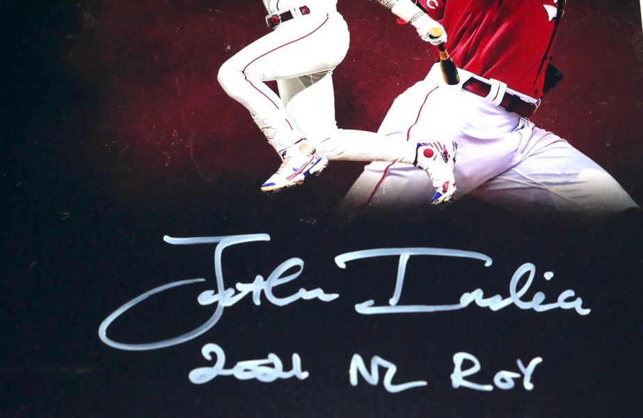 Randy Arozarena & Jonathan India Signed Rookie of the Year 11x14 Photo With 2021 AL ROY & 2021 NL ROY Inscriptions (PSA)