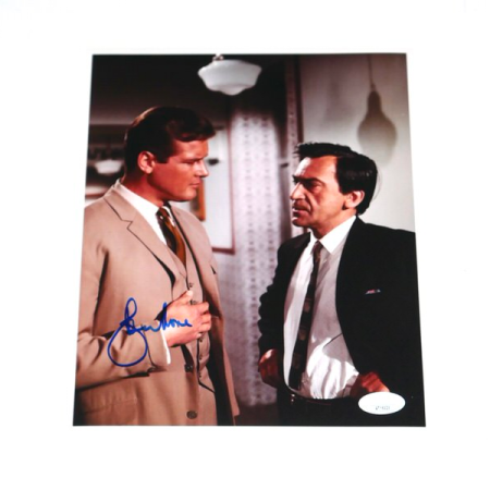 Roger Moore Autographed 8x10 Photo Simon Templar The Saint - JSA Certified