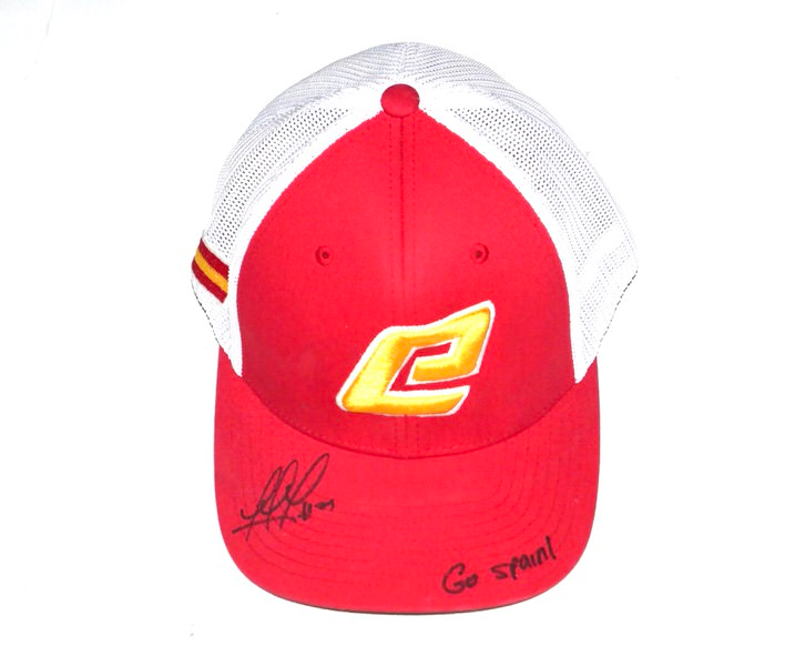 Rusber Estrada Practice Worn & Signed Official Team Spain WBC Flexfit Hat- Worn for World Baseball Classic Qualifiers!