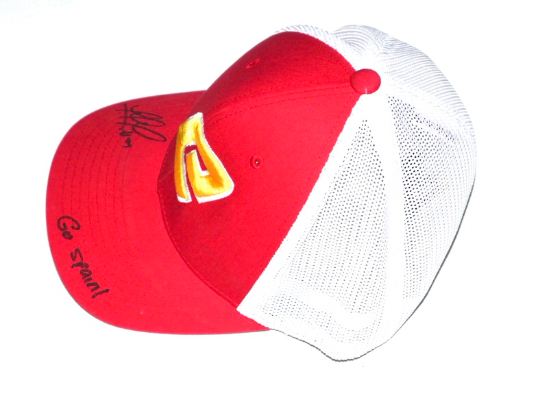 Rusber Estrada Practice Worn & Signed Official Team Spain WBC Flexfit Hat- Worn for World Baseball Classic Qualifiers!