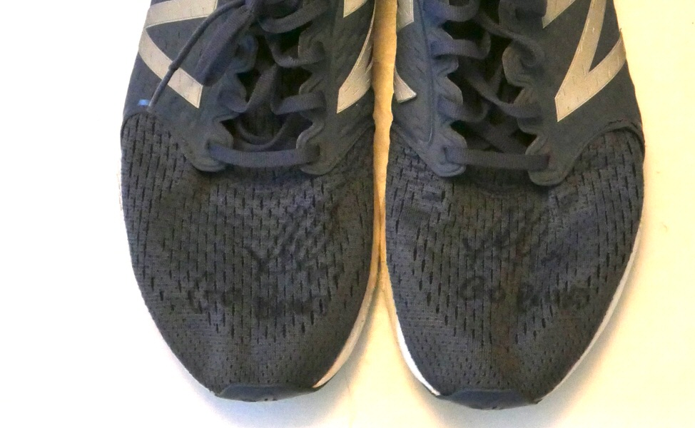 Rusber Estrada Rome Braves Training Worn & Signed Grey & Silver New Balance Fresh Foam Shoes