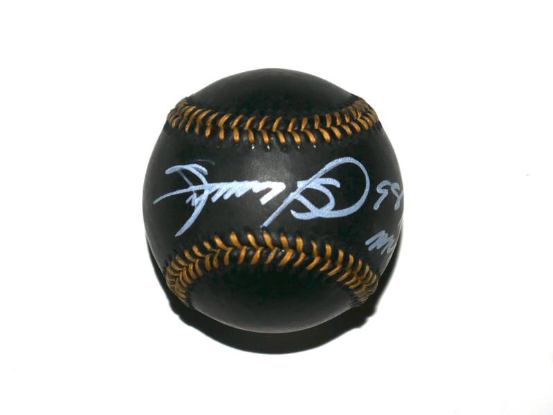 Sammy Sosa Signed Rawlings OMLB Black Leather Baseball (98 NL MVP Inscription) – JSA Witnessed