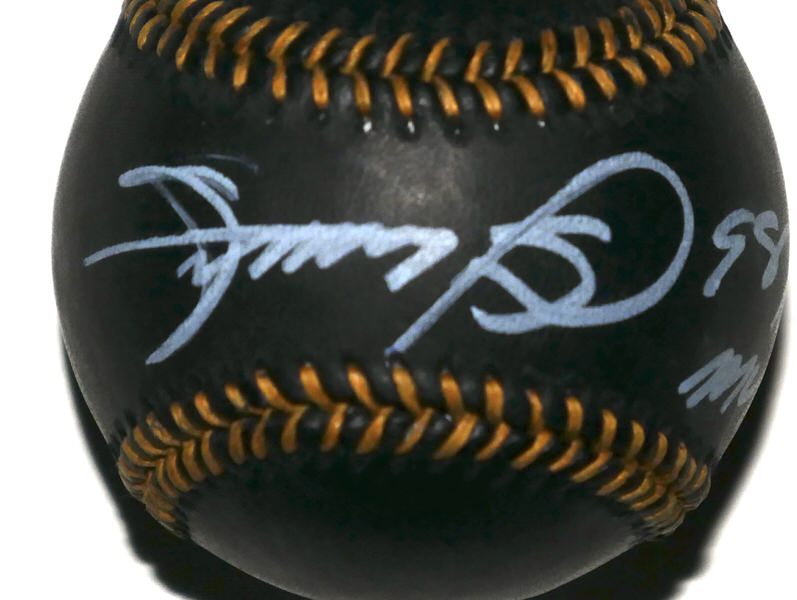 Sammy Sosa Signed Rawlings OMLB Black Leather Baseball (98 NL MVP Inscription) – JSA Witnessed