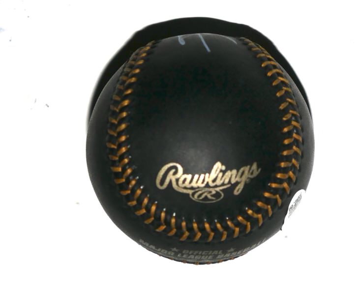 Sammy Sosa Signed Rawlings OMLB Black Leather Baseball (98 NL MVP Inscription) – JSA Witnessed
