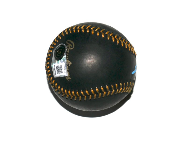 Sebastian Walcott Texas Rangers Signed Rawlings Official Black Leather Major League Baseball - Beckett Witnessed