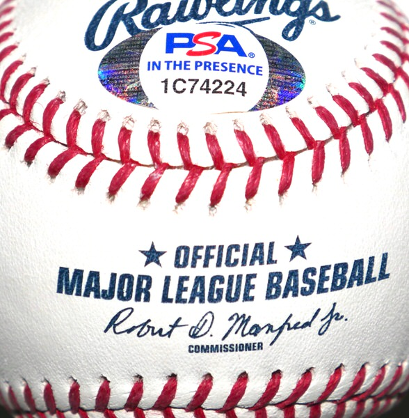 Tino Martinez New York Yankees Signed Rawlings Official MLB Baseball - PSA Witnessed