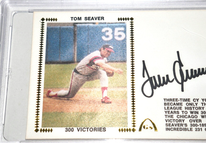 Tom Seaver Chicago White Sox Signed 1985 300 Victories First Day Cover Cachet Envelope - PSA Graded Gem Mint 10!!!