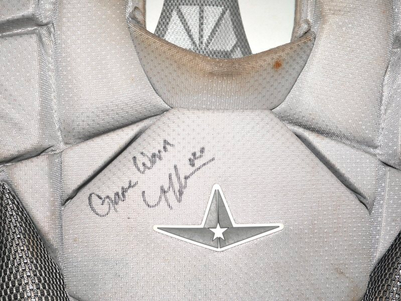 Tyler Tolve 2026 Columbus Clingstones Game Worn & Signed Grey All-Star MVP Pro Chest Protector