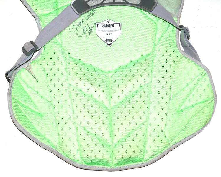Tyler Tolve 2026 Columbus Clingstones Game Worn & Signed Grey All-Star MVP Pro Chest Protector