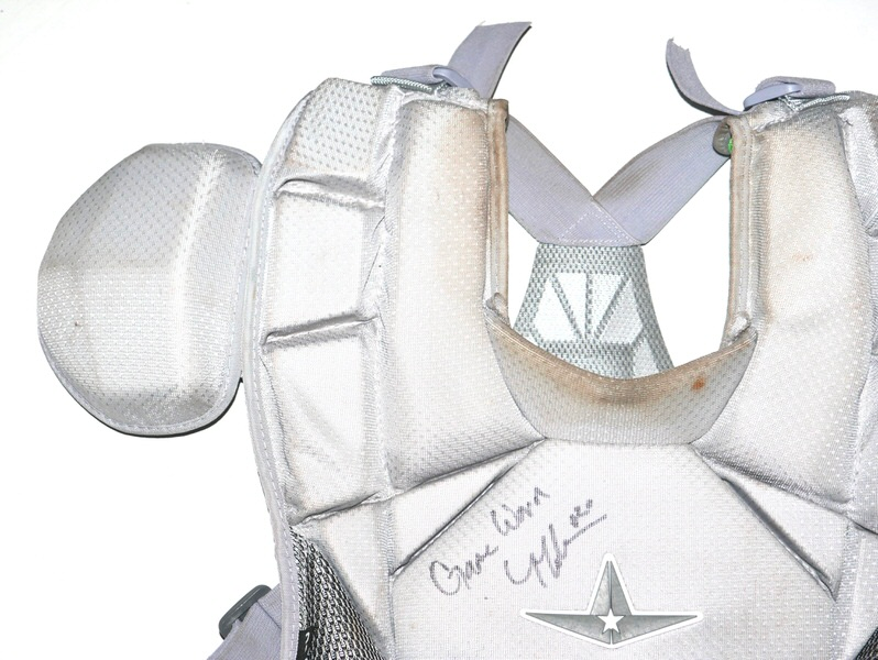 Tyler Tolve 2026 Columbus Clingstones Game Worn & Signed Grey All-Star MVP Pro Chest Protector