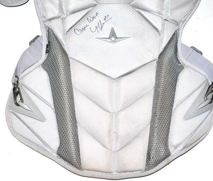 Tyler Tolve 2026 Columbus Clingstones Game Worn & Signed Grey All-Star MVP Pro Chest Protector