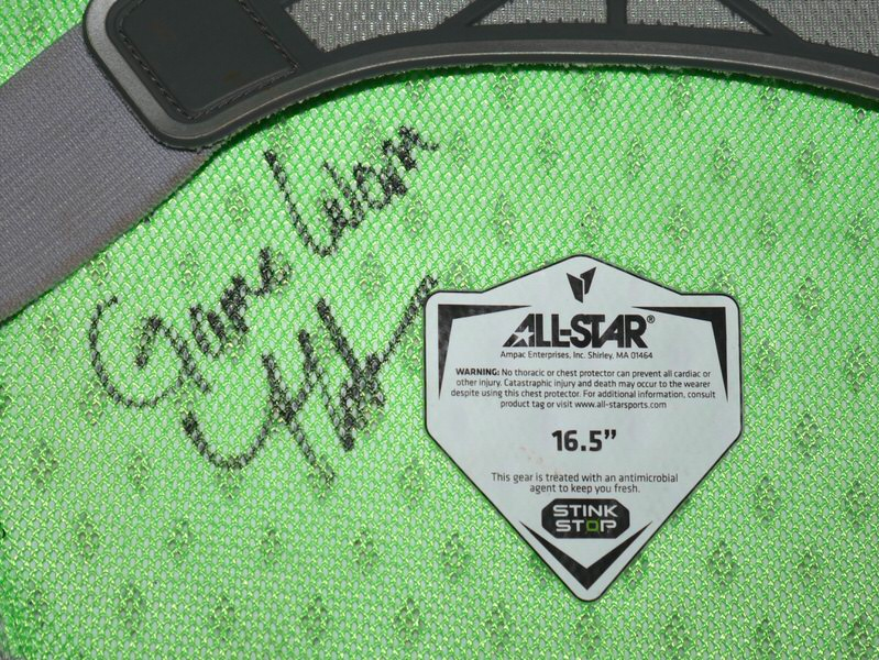 Tyler Tolve 2026 Columbus Clingstones Game Worn & Signed Grey All-Star MVP Pro Chest Protector