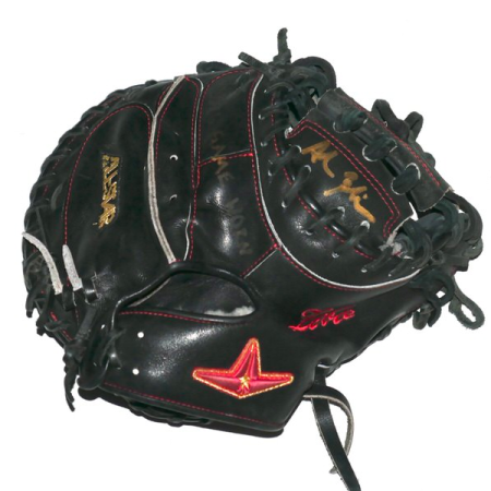Adam Zebrowski 2026 Columbus Clingstones Game Worn & Signed ZEBO Black All-Star Catcher's Mitt