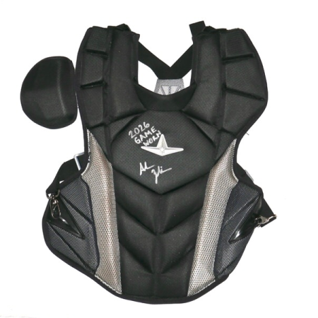 Adam Zebrowski 2026 Gwinnett Stripers Game Worn & Signed Black & Grey All-Star MVP Pro Chest Protector