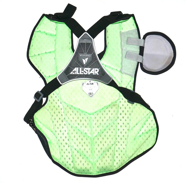 Adam Zebrowski 2026 Gwinnett Stripers Game Worn & Signed Black & Grey All-Star MVP Pro Chest Protector